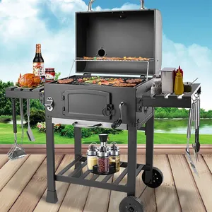 Hausgemachte benutzer definierte Logo Camping Edelstahl Outdoor-Küche Klapp grill Grills Gusseisen Grill