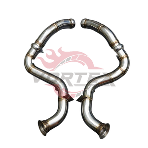 Tubo de Escape de Acero Inoxidable Vortex de 1.5 mm de Espesor con Acabado Pulido Espejo para Mercedes-Benz AMG C63 C63S W205 - Product Image 1
