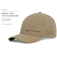 Casquette de baseball perforée à 6 panneaux pour homme avec logo personnalisé, idéale pour la randonnée, le camping, le golf – Fournisseur en gros de casquettes personnalisées