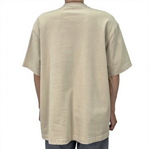 T-shirt à manches courtes pour homme, col rond, coupe classique, couleur unie, jersey de coton, vêtements décontractés - Product Image 4