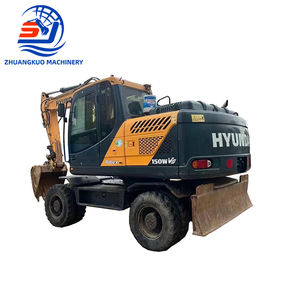 Excavadora de Ruedas Hyundai 150WVS Usada de 15 Toneladas con Cucharón Estándar, para Construcción Urbana, Trabajos Viales y Manipulación de Materiales - Product Image 1