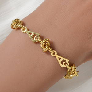 Elegant Letter a Pendant Necklace <b>Bracelet</b> <b>Set</b> Fashion Women Jewelry <b>Set</b> Anniversary Birthday Gift - Product Image 3