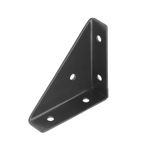Leves Three Sided Fixed Corner <b>Bracket</b> Cold Rolled Steel <b>Black</b> Small Size Furniture Hardware Connector - Product Image 2