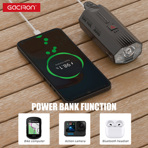 Gaciron Raptor-3000 Lumens Chống Lóa Xe Đạp Phía Trước Ánh Sáng Siêu Cao Độ Sáng Có Thể Sạc Lại Đầu Ánh Sáng Với Ngân Hàng Điện Chức Năng - Product Image 3