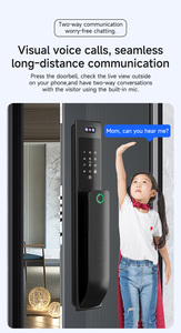 Serratura Intelligente Impermeabile in Lega di Alluminio con Riconoscimento Facciale, Sblocco con Carta, Chiave e Password Tramite App Tuya - Product Image 3