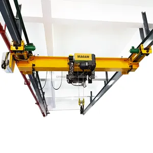 Manufacturer Directly Selling 10t Single Beam Steel Material Flexible Rail Overhead Bridge Lifting Crane