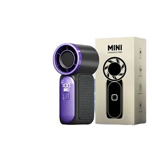 Mini Herramienta Manual de 100 Velocidades con Ajuste Continuo 16 ° Ventilador de Bolsillo Portátil Ultraligero C Icy Cool Wind 100G con Pantalla LED - Product Image 1