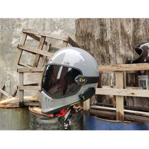 Bouclier de visière de casque de moto de casque de moto de conception fraîche pour le casque classique de fibre de carbone de fibre de verre d'ABS - Product Image 6