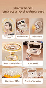 Traductor inteligente inalámbrico instantáneo bidireccional, auriculares, pantalla OLED, compatible con 142 idiomas, conectividad BT sin conexión en línea para Android - Product Image 5