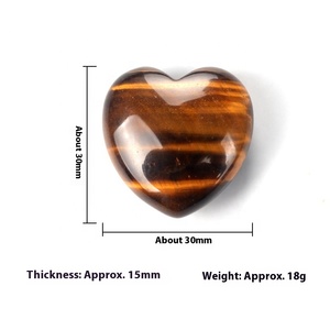 <span class=keywords><strong>Piedra</strong></span> semipreciosa de ágata de cristal natural amor sin agujeros 30mm de espesor <span class=keywords><strong>piedra</strong></span> de palma en forma de corazón regalo de San Valentín - Product Image 5