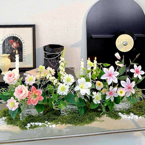 Hochwertige Dekorative Seiden-Kunstblumen Kreative Folien-Blumenarrangements Rose für Wohnzimmer Esstisch Ladenatmosphäre - Product Image 4