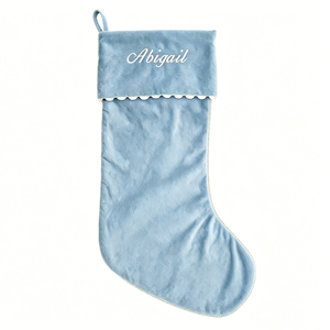 Calze di <span class=keywords><strong>Natale</strong></span> in Velluto Eleganti e Personalizzabili con Ricamo, Decorazione Festiva per la Casa, Regalo - Product Image 4