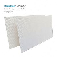 Plaque de plâtre perforée acoustique moderne sans joint avec surface en papier insonorisant pour usage hôtelier
