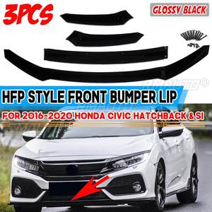 ลิ้นกันชนหน้ารถยนต์ ชุดแต่งสปอยเลอร์ดิฟฟิวเซอร์ ป้องกันกันชนหน้า สำหรับ Honda Civic Hatchback & Si ปี 2016-2020 - Product Image 1