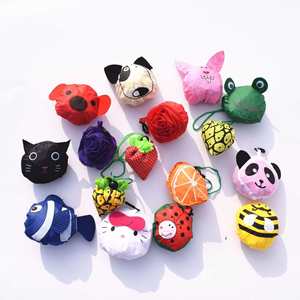 Bolsa de Compras Plegable Ecológica con Diseño de Animales de Dibujos Animados, Bolsa de Almacenamiento de Poliéster, Bolsa de Mano Promocional Personalizada - Product Image 3