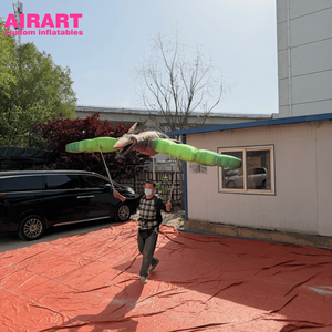 Marioneta Inflable de Pterodáctilo para Decoración de Fiestas, Modelo de Marioneta de Dinosaurio Pterosaurio Volador para Desfiles y Actuaciones - Product Image 1