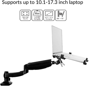 2-Trong-1 Màn Hình Cánh Tay Máy Tính Xách Tay Gắn Kết Đứng Xoay Khí Mùa Xuân LCD Bàn Tay Gắn Kết Cho Màn Hình Máy Tính màn Hình Và Máy Tính Xách Tay - Product Image 4