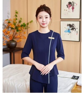 2025 nuova vendita calda donna autunno centro benessere uniformi massaggio piedi tecnico Tea Art <span class=keywords><strong>Hotel</strong></span> <span class=keywords><strong>abiti</strong></span> <span class=keywords><strong>da</strong></span> <span class=keywords><strong>lavoro</strong></span> - Product Image 3