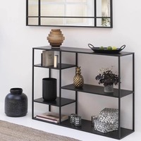 Étagère de rangement en métal moderne et simple de style nordique, table console en fer pour la maison, meuble décoratif, petite table d'appoint de canapé ou de porche