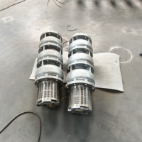Pompe à eau submersible multi-étages à moteur AC haute pression en acier inoxydable 60Hz, directement d'usine, 9,2-110kW 13-150HP pour applications marines