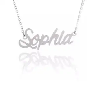 Beautiful Monogram Initial Characters Girl's Name Charm Necklace, Sophia