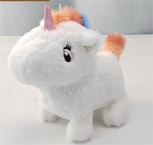 Giocattolo elettrico di peluche unicorno che canta e cammina con luci giocattolo elettronico - Product Image 6