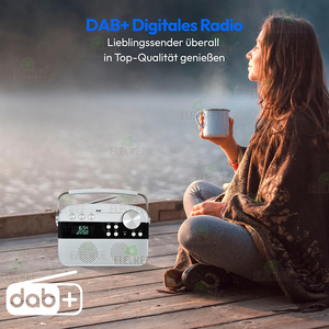 Rose Portable <span class=keywords><strong>Dab</strong></span> Plus Fm Réveil Home Haut-Parleur Rétro Portable <span class=keywords><strong>Dab</strong></span> <span class=keywords><strong>Radio</strong></span> Avec Fonction Usb & Fm & Bt - Product Image 2