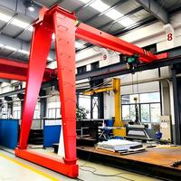 Pont roulant semi-portique monopoutre électrique de 20 tonnes sur rail pour levage industriel, destiné aux usines d'assemblage de machines lourdes