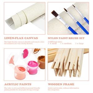 Acrylic Sơn Bằng Số Cảnh Quan Vườn Vẽ Trên Vải Tự Làm Một Đàn Vịt Hình Ảnh Bằng Số Cho Người Lớn Bộ Dụng Cụ Món Quà Nghệ Thuật Nhà - Product Image 4