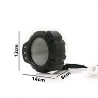 Speedometer instrumen RPM Level minyak 12V 7 warna, pengukur kecepatan Odometer tampilan Digital LCD sepeda motor lainnya