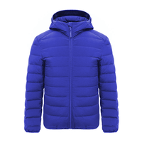 Veste matelassée légère et chaude pour homme, coupe-vent, personnalisée, de haute qualité, avec col montant et design avant, idéale pour la randonnée