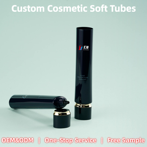 Tubo Morbido per Cosmetici e Trucco all'Ingrosso con Punta Appuntita e Tappo Dorato per Fondotinta e Crema Viso - Product Image 1