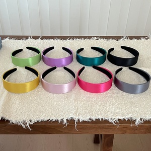 Fascia per capelli larga in raso fatta a mano, stile dolce e alla moda, colori macaron/gelato, larghezza 5 cm, accessorio versatile per capelli, ideale per regali/feste - Product Image 1