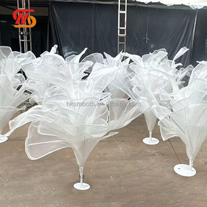 SMOOTH Customized Luxury Organza Giant Silk <b>Flower</b> Table Centerpieces Handmade <b>Artificial</b> <b>Flower</b> for Wedding Banquet - Product Image 4