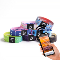 Bracelet Nfc programmable Bracelet élastique fort extensible logo personnalisé Bible mots positifs Bracelet à puce élastique Rfid