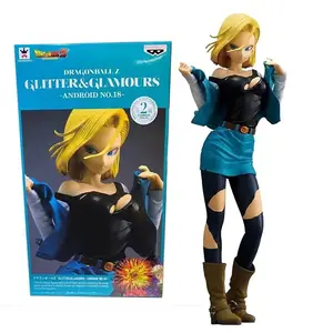 Hot Selling Produkte Pvc Girl Android 18 Anime Action figur 20-25cm Höhe