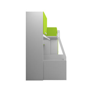 Lit superposé pour enfants en <span class=keywords><strong>bois</strong></span> moderne avec double échelle et tiroirs, idéal pour les appartements, les chambres à coucher et les écoles, vert Tomyniki Nobel, vente en gros d'usine - Product Image 3