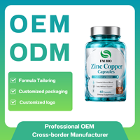 Fabricant de capsules de zinc et de cuivre OEM, complément alimentaire de zinc et de cuivre, formule personnalisée, capsules de zinc et de cuivre