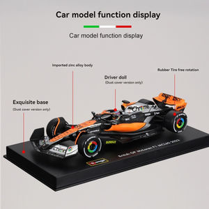 Modelo de Auto a Escala <span class=keywords><strong>1</strong></span>:<span class=keywords><strong>43</strong></span> de Aleación, MCL60 <span class=keywords><strong>McLaren</strong></span> 2023 # 4 # Modelo de Coche Metálico con 81 Ruedas Móviles, Juguete de Coche Metálico para Exhibición y Colección - Product Image 5
