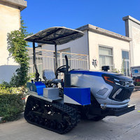 Motoculteur diesel Chisheng à prix d'usine, motoculteur rotatif agricole, mini-tracteur chenillé 50 CV haute sécurité