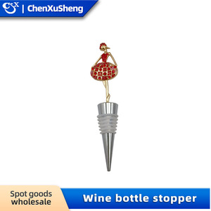 Christmas Wine Stoppers With Santa Snowman Reindeer Design Plastic Bottle Stopper For Red Wine Sparkling Wine Decorative Gift - Product Image 4