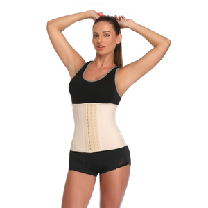 Corset amincissant ajustable à crochets, 25 baleines en acier, en latex mat et coton, <span class=keywords><strong>pour</strong></span> le fitness et le remodelage abdominal, usage quotidien et salle <span class=keywords><strong>de</strong></span> sport - Product Image 3