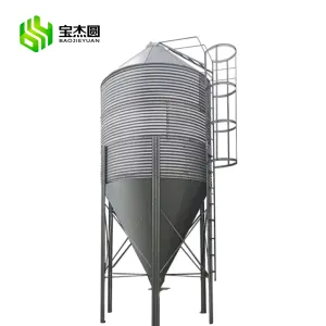 Storage Grain Galvanize Corn Seed Feed Grain Silos Bins for Rice Mill Fodder Silo Chicken Farm Pig House Fodder Storage Silo