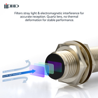 Sensor Fotoelektrik Difus Tanpa Logam Lipoo NKF-JM18050NO NPN, Jarak Deteksi 50CM