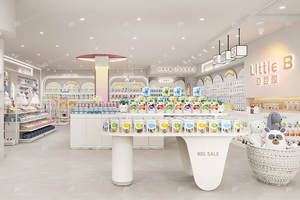 02-DSTXS negozio di maternità mobili pasta di fagioli stile Baby Shop espositore per la decorazione di mamma e Baby Store - Product Image 5