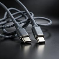 Câble de charge rapide USB C vers USB C 60W 3A PD, tressé en nylon, connecteur en alliage de zinc, fournisseur OEM en gros
