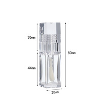 Nouveau tube carré en PETG pour brillant à lèvres, outil de moulage par soufflage, matériau d'emballage cosmétique, modèle vide peint par pulvérisation YMD690