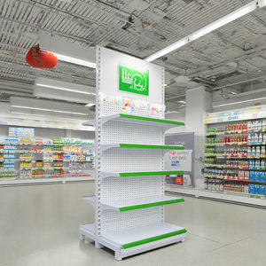 Étagères Estantes Metalicas Gondolas <span class=keywords><strong>Para</strong></span> Supermercados Supports d'équipement pour épiceries de supermarché - Product Image 6