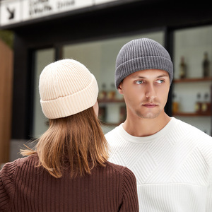 Gorro de Punto Cálido de Color Sólido sin Borde para Hombre y Mujer, Gorro de Invierno y Otoño, Estilo Hip Hop, Gorro Unisex Tipo Melón - Product Image 5