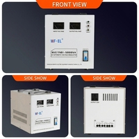 WF.EL TND-5KVA Régulateur de tension numérique monophasé haute précision 220V 98% cuivre AVR SVC personnalisable avec affichage numérique 50/60Hz AC certifié CE